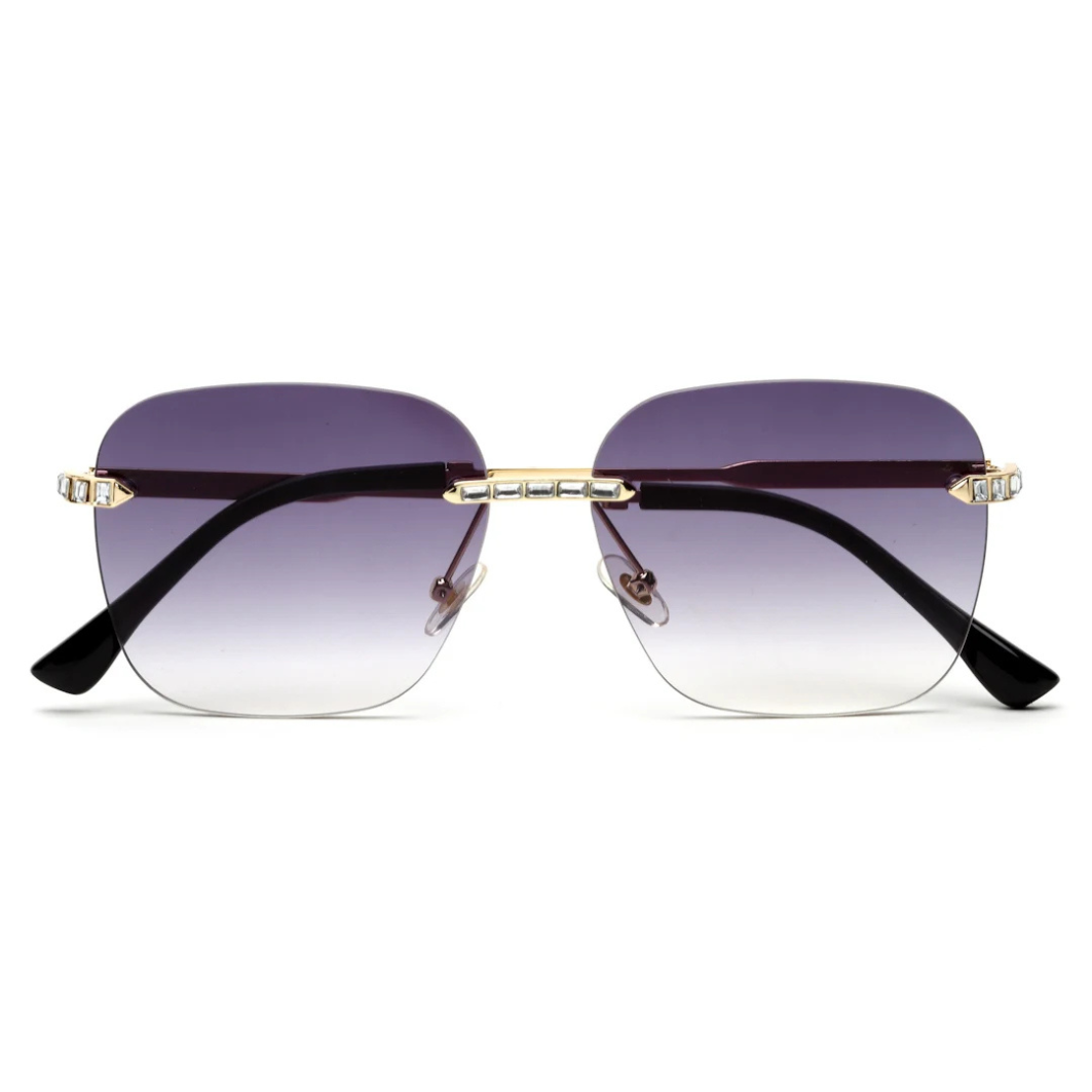 Gradient Purple Square Women Sunglasses