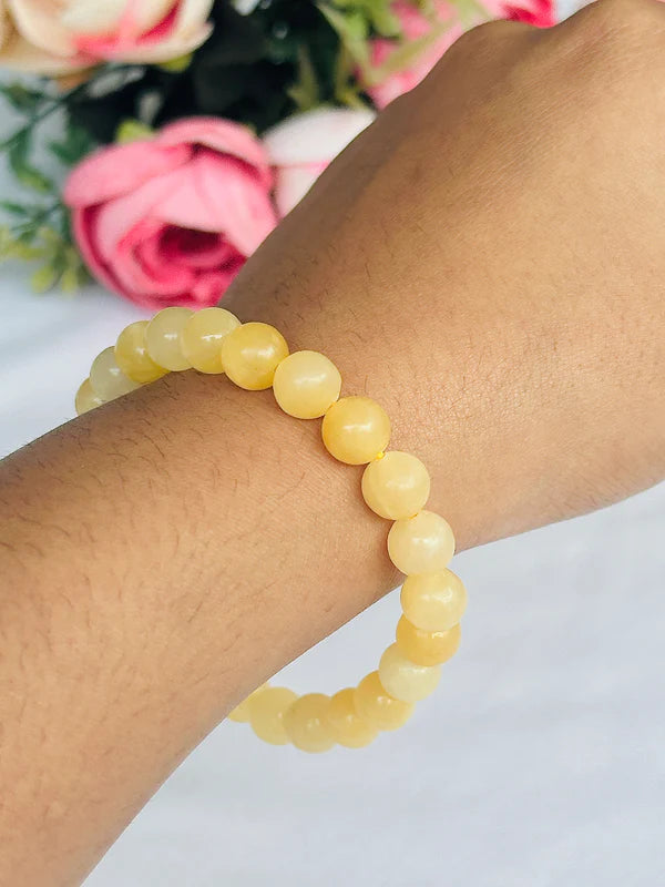 Yellow Calcite Bracelet - Abhimantrit & Certified