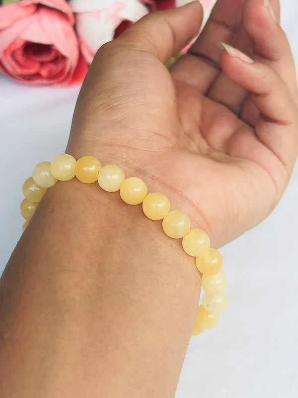 Yellow Calcite Bracelet - Abhimantrit & Certified