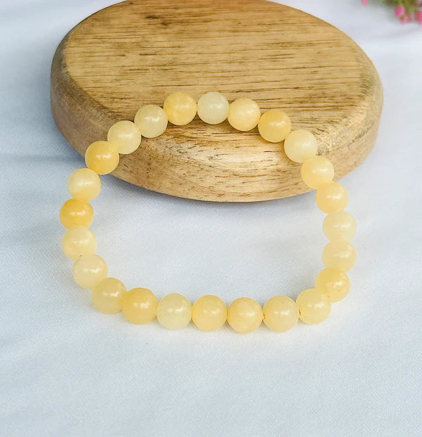 Yellow Calcite Bracelet - Abhimantrit & Certified