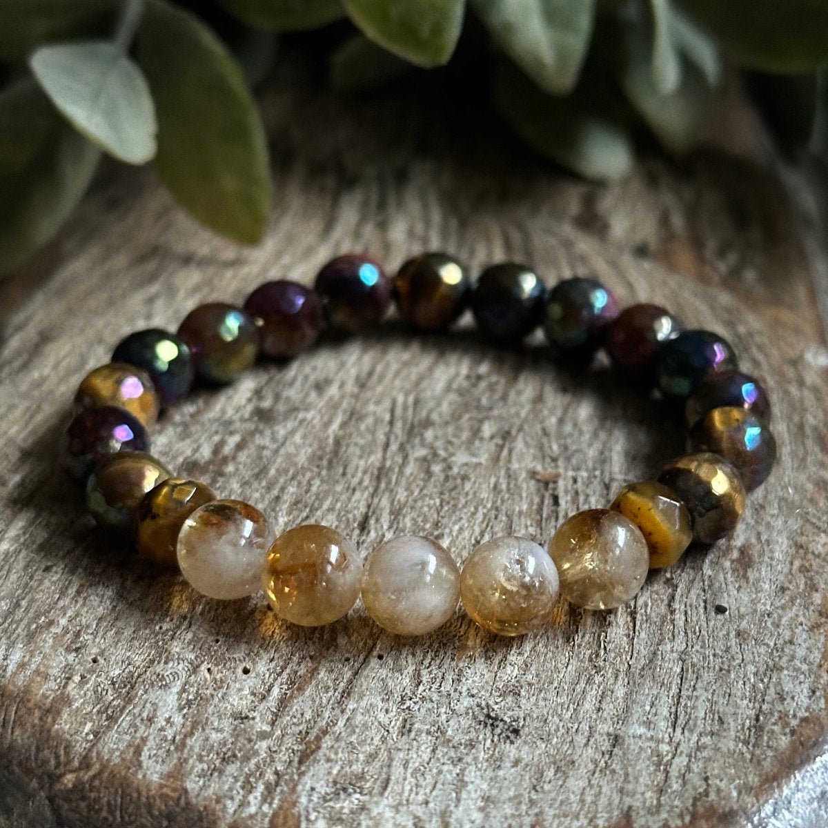 Citrine & Tigers Eye Bracelet