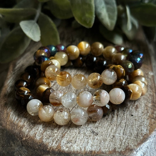 Citrine & Tigers Eye Bracelet