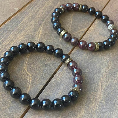 Couple Bracelet Garnet