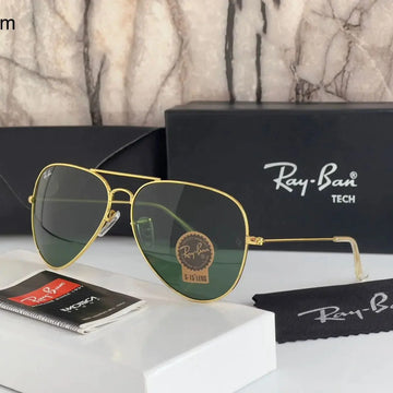 Stylish Green & Gold Sunglasses For Men