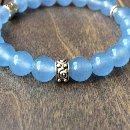 Blue Agate Crystal Bracelets