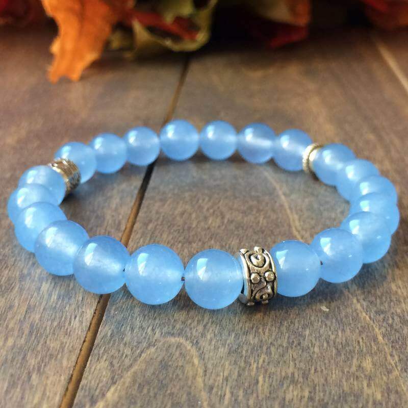 Blue Agate Crystal Bracelets