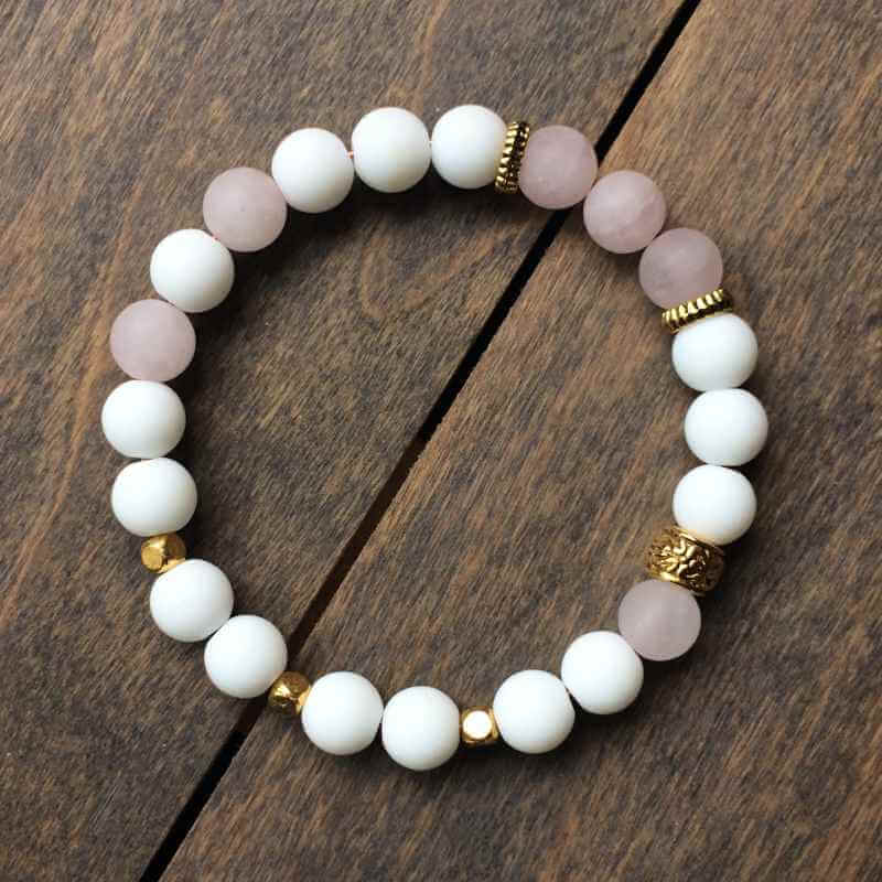 Rose Quartz & Jade Bracelet