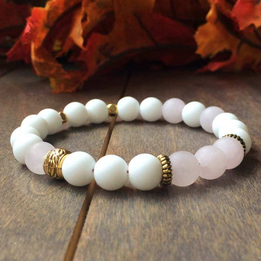 Rose Quartz & Jade Bracelet