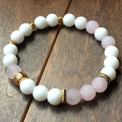 Rose Quartz & Jade Bracelet