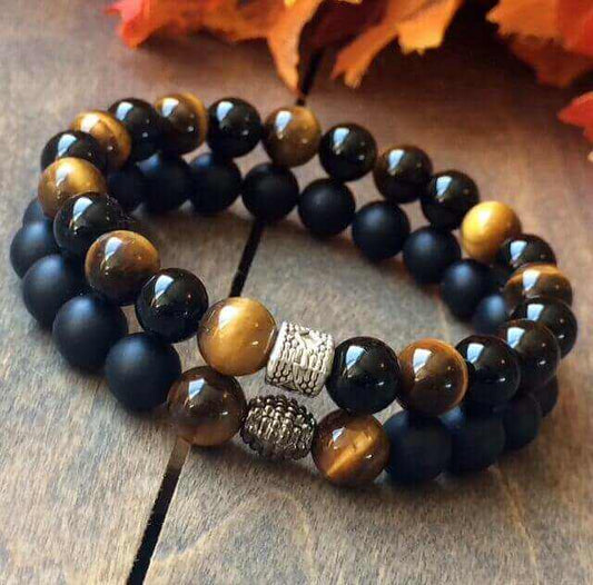 Stack Tigers Eye Bracelet